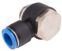 qslv-g12-12 Festo QS Series Elbow Threaded Adaptor, G 1/2 Male to Push In 12 mm, Threaded-to-Tube Connection Style, 186146
