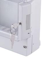 21008310-shlo-302 Bopla Silver Steel Cylinder Lock, Push Unlock