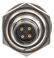 8-1437719-4 TE Connectivity Circular Connector, 4 Contacts, Panel, Subminiature Connector, Plug, Male, IP65, TRIAD 01 Series