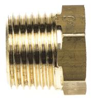 0163-17-13 Legris Brass Pipe Fitting, Straight Threaded Reducer, Male R 3/8in to Female G 1/4in