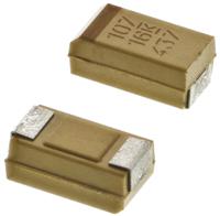t491c107k016at KEMET 100μF MnO2 Tantalum Capacitor 16V dc, T491 Series