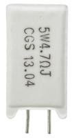 sqmw54r7j TE Connectivity 4.7Ω Wire Wound Resistor 5W ±5% SQMW54R7J