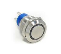 av1911e712q04 TE Connectivity Illuminated Push Button Switch, Latching, Panel Mount, 19.2mm Cutout, SPST, Blue LED, 250V ac, IP67