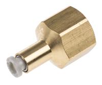 kq2f04-02a SMC KQ2 Series Straight Threaded Adaptor, Rc 1/4 Female to Push In 4 mm, Threaded-to-Tube Connection Style