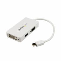 mdp2vgdvhdw StarTech.com 3 port Mini DisplayPort to DVI, HDMI, VGA Adapter, 150mm Length - 1920 x 1200 Maximum Resolution