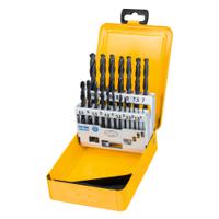 dt5913-qz DeWALT 19-Piece Twist Drill Bit Set Set for Metal, 10mm Max, 1mm Min, HSS-R Bits