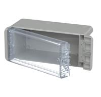 96024135 Bopla Bocube Series Light Grey Polycarbonate General Purpose Enclosure, IP66, IK07, Transparent Lid, 191 x 80 x 90mm