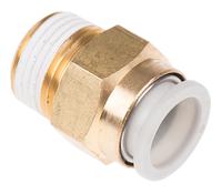 kq2h12-03as SMC Pneumatic Straight Threaded-to-Tube Adapter, R 3/8 Male, Push In 12 mm