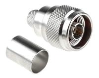 r161088000w Radiall, Plug Cable Mount N Connector, 50Ω, Crimp Termination, Straight Body