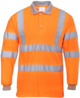 124-8193 RS PRO Orange Unisex Hi Vis Polo Shirt, S
