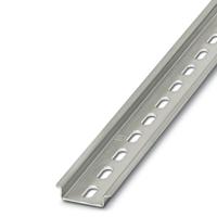 0801759 Phoenix Contact Steel Perforated DIN Rail, Top Hat Compatible, 2m x 35mm x 7.5mm
