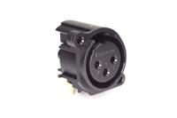 ac3fahl-au-pre Amphenol Industrial Chassis Mount XLR Connector, Horizontal, Female, IP40, 133 V, 3 Way, Gold over Nickel Plating