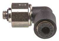 3189-04-19 Legris LF3000 Series Elbow Threaded Adaptor, M5 Male to Push In 4 mm, Threaded-to-Tube Connection Style