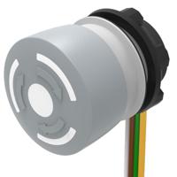 84-62400040 EAO Twist Release Emergency Stop Push Button, Panel Mount, 22.3mm Cutout, DPST, IP65, IP66, IP67