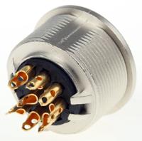 kfv-80 Lumberg, KFV 8 Pole M16 Din Socket, DIN EN 60529, 5A, 60 V ac IP40, Female, Panel Mount