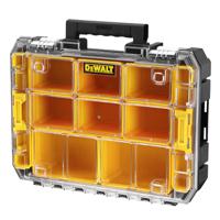 dwst82968-1 DeWALT 10 Cell Yellow PC, Adjustable Compartment Box, 119mm x 440mm x 332mm
