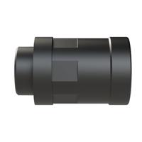 nknh-m257-11 Straight, Conduit Fitting, 17mm Nominal Size, M25, Polyamide 6, Black