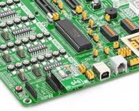 mikroe-1305 MikroElektronika nRF T Click nRF24L01P RF Transceiver mikroBus Click Board for Active RFID, Game Controllers, Home &