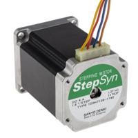 103h7126-1740 Sanyo Denki 103H7 Series Hybrid, Single Shaft Stepper Motor, 1.65Nm Torque, 24 V, 1.8°, 56 x 56mm Frame, 6.35mm Shaft