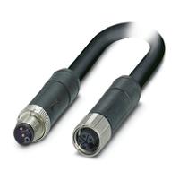 1425084 Phoenix Contact 14250 Shielded 2.5 mm² 4 Core Power Cable, Black, Grey Polyurethane PUR, 3m