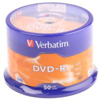 43548 Verbatim DVD-R, 4.7 GB, 16X, 50 Pack