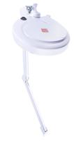 146-5486 RS PRO LED Magnifying Lamp with Table Clamp Mount, 3dioptre, 125mm Lens Dia., 125mm Lens