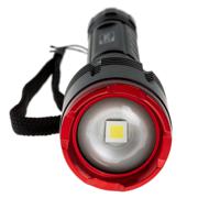 196-4197 RS PRO LED Torch Black, Red - Rechargeable 3200 lm, 242 mm