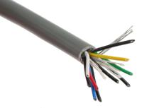 812-4687 RS PRO Data Cable, 5 Pairs, 10 Cores, 0.2 mm², Screened, 24 AWG, 100m, Tinned Copper Shield