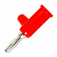 bu-p1825-2 Mueller Electric Red Male Banana Plug, 4 mm Connector, 15A, 5000V, Nickel Plating