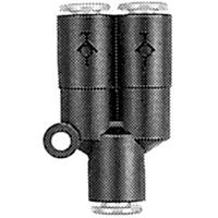 kcu06-00 SMC KC Series Y Fitting, 6 mm to 6 mm, Tube-to-Tube Connection Style, KCU06-00