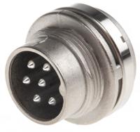 t3402-000-rs Amphenol Industrial, Signalmate C091 6 Pole M16 Din Plug, 5.0A, 300 V IP40, Screw On, Panel Mount