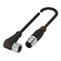 bcc03ae BALLUFF Female 4 way M12 to Male 4 way M12 Sensor Actuator Cable, 2 m