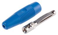 930046102 Hirschmann Test & Measurement Blue Male Banana Plug - Screw, 30 V ac, 60 V dc