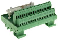 2281076 Phoenix Contact 40-Contact Male Interface Module, Flat Ribbon Cable Connector, DIN Rail Mount, 1A