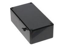 1591dbk Hammond 1591 Series Black Flame Retardant ABS Enclosure, IP54, Black Lid, 150 x 80 x 50mm