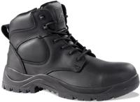 rf222-12 Rockfall RF222 Black Fibreglass Toe Capped Unisex Safety Boots, UK 12, EU 47
