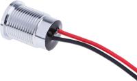 q14f5cxxr12e-0ec APEM Red Panel Mount Indicator, 12V dc, 14mm Mounting Hole Size, Lead Wires Termination, IP67