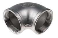 499-3108 RS PRO Stainless Steel Pipe Fitting, 90° Circular Elbow, Female G 2in x Female G 2in