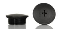 hpm25-bk080 Alpha Wire Blanking Plug, M25, Plastic, 30mm Diameter, Threaded