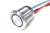 175-8660 RS PRO Capacitive Switch Latching, Momentary,Illuminated, RGB, NPN, IP68