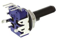 rk11k1140a63 Alps Alpine RK11K 50kΩ Rotary Carbon Film Potentiometer, Panel Mount (Through Hole), RK11K1140A63
