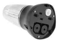 leda125-01 Moflash LEDA125 Series Clear Sounder Beacon, 24 V, IP65, Wall Mount, 90dB at 1 Metre