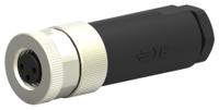 t4010008031-000 TE Connectivity Circular Connector, 3 Contacts, Cable, M8 Connector, Plug, Female, IP67, M8 Series