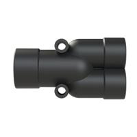 bvyr-171212 T Piece, Conduit Fitting, 17mm Nominal Size, Polyamide 6, Black