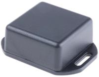 1551pflbk Hammond 1551 Series Black ABS Enclosure, IP54, Flanged, Black Lid, 40 x 40 x 20mm