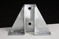 176-6926 RS PRO Hot Dipped Galvanised Base Plate, 215 x 40 x 152mm
