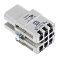 09210072732 HARTING Heavy Duty Power Connector Insert, 10A, Female, Han D Series, 8 Contacts