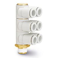 kq2zt08-04as SMC KQ2ZT Series Elbow Fitting, 8 mm to R 1/2, Threaded-to-Tube Connection Style, KQ2ZT08-04AS