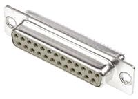 09670254704 HARTING 25 Way Panel Mount D-sub Connector Socket, 2.77mm Pitch