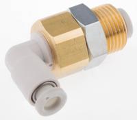 kq2le04-00a SMC Pneumatic Bulkhead Threaded-to-Tube Adapter, Push In 4 mm, M12 x 1 Male BSPPx4mm